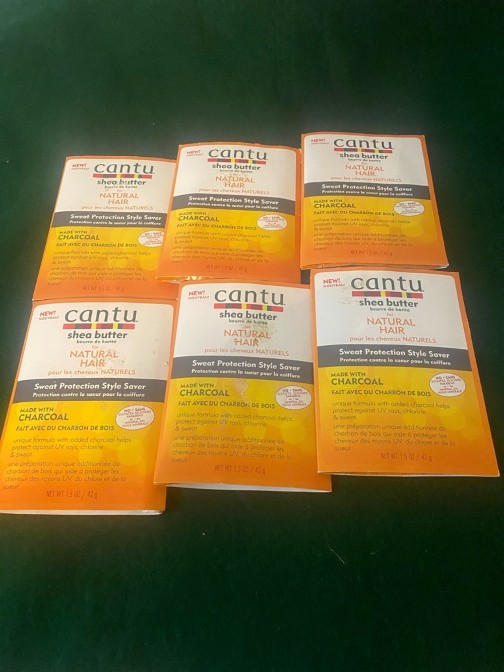 Cantu Shea Butter Sweat Protection Style Saver for Natural Hair — Orange